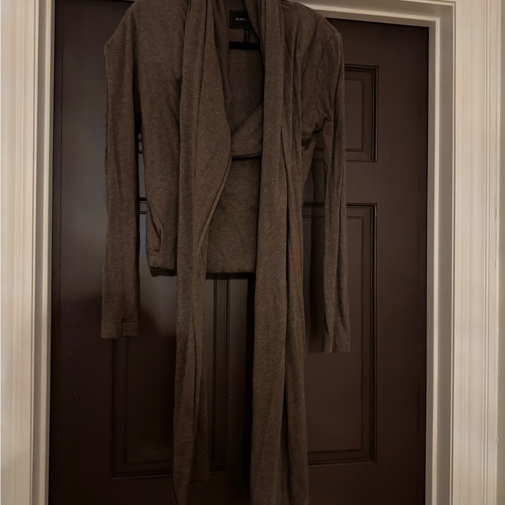 BCBGMaxAzria Brown Long Jacket